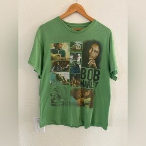 Zion Rootswear Bob Marley Collage Tee in Green